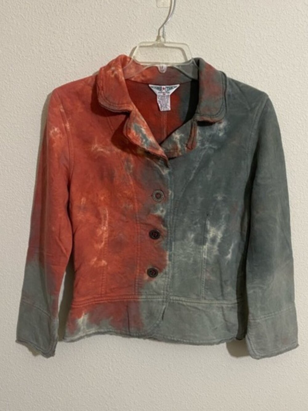 NWOT HARD TAIL Forever Tie-Dye Shrunken Cotton Jacket Women's Size M